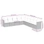 Set de sofás de jardín 9 pzas y cojines ratán sintético marrón de , Conjuntos de jardín - Ref: Foro24-3217783, Precio: 591,09...