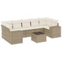 Juego de sofás de jardín con cojines beige 8 pzas ratán PE de , Sofás modulares de exterior - Ref: Foro24-3222337, Precio: 55...