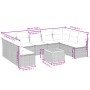 Set de sofás de jardín 10 pzas cojines ratán sintético negro de , Conjuntos de jardín - Ref: Foro24-3225145, Precio: 618,50 €...