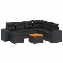 Set de sofás de jardín 8 piezas y cojines ratán sintético negro de , Conjuntos de jardín - Ref: Foro24-3225558, Precio: 515,4...