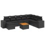 Set de sofás de jardín 8 piezas y cojines ratán sintético negro de , Conjuntos de jardín - Ref: Foro24-3225579, Precio: 578,4...