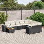 Set de sofás de jardín 10 pzas cojines ratán sintético negro de , Conjuntos de jardín - Ref: Foro24-3225608, Precio: 553,05 €...