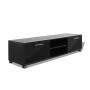 Mueble de TV negro brillo 120x40,5x35 cm en Muebles TV | Comprar online en Foru.es