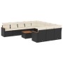 Set de sofás de jardín 12 piezas cojines ratán sintético negro de , Conjuntos de jardín - Ref: Foro24-3226434, Precio: 638,38...