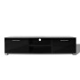 Mueble de TV negro brillo 120x40,5x35 cm en Muebles TV | Comprar online en Foru.es