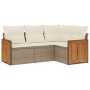 Juego de sofás jardín con cojines 4 pzas ratán sintético beige de , Conjuntos de jardín - Ref: Foro24-3227612, Precio: 277,17...