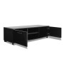Mueble de TV negro brillo 120x40,5x35 cm en Muebles TV | Comprar online en Foru.es