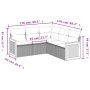Set de muebles de jardín 5 pzas y cojines ratán sintético negro de , Conjuntos de jardín - Ref: Foro24-3227638, Precio: 309,6...