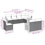 Set de sofás de jardín 8 pzas y cojines ratán sintético gris de , Conjuntos de jardín - Ref: Foro24-3227845, Precio: 520,52 €...