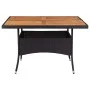 Mesa de comedor de jardín ratán sintético madera acacia negra de vidaXL, Mesas de jardín - Ref: Foro24-46187, Precio: 142,40 ...