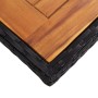 Mesa de comedor de jardín ratán sintético madera acacia negra de vidaXL, Mesas de jardín - Ref: Foro24-46187, Precio: 144,11 ...