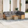 Juego de sofás de jardín con cojines beige 8 pzas ratán PE de , Conjuntos de jardín - Ref: Foro24-3227893, Precio: 460,53 €, ...