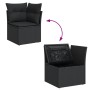 Set de sofás de jardín 8 piezas y cojines ratán sintético negro de , Conjuntos de jardín - Ref: Foro24-3256062, Precio: 620,4...