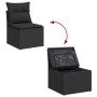 Set de sofás de jardín 8 piezas y cojines ratán sintético negro de , Conjuntos de jardín - Ref: Foro24-3256062, Precio: 620,4...