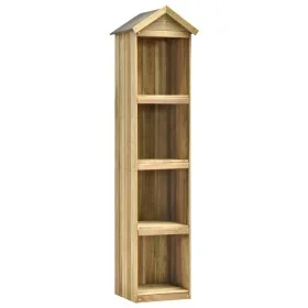 Caseta herramientas jardín madera pino impregnada 36x36x163 cm de vidaXL, Cobertizos - Ref: Foro24-46357, Precio: 96,79 €, De...