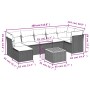 Set de sofás de jardín 8 pzas y cojines ratán sintético gris de , Conjuntos de jardín - Ref: Foro24-3256088, Precio: 460,70 €...