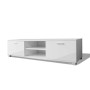 Mueble de TV blanco brillo 140x40,5x35 cm en Muebles TV | Comprar online en Foru.es