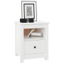 Mesita de noche madera maciza de pino blanco 40x35x49 cm de vidaXL, Mesitas de noche - Ref: Foro24-813711, Precio: 58,50 €, D...