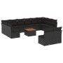 Set de sofás de jardín y cojines 13 pzas ratán sintético negro de , Conjuntos de jardín - Ref: Foro24-3256223, Precio: 783,14...