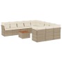 Set de sofás de jardín 12 pzas y cojines ratán sintético marrón de , Conjuntos de jardín - Ref: Foro24-3256240, Precio: 842,3...