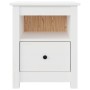Mesita de noche madera maciza de pino blanco 40x35x49 cm de vidaXL, Mesitas de noche - Ref: Foro24-813711, Precio: 58,50 €, D...