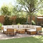 Set de sofás de jardín con cojines 12 pzas madera maciza acacia en Conjuntos de jardín | Comprar online en Foru.es
