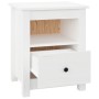 Mesita de noche madera maciza de pino blanco 40x35x49 cm de vidaXL, Mesitas de noche - Ref: Foro24-813711, Precio: 58,50 €, D...