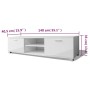 Mueble de TV blanco brillo 140x40,5x35 cm en Muebles TV | Comprar online en Foru.es