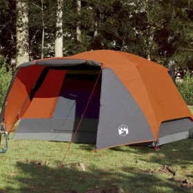 Tienda campaña con porche 4 personas impermeable gris naranja de , Tiendas de campaña - Ref: Foro24-94417, Precio: 107,52 €, ...