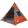 Tienda de campaña tipi para 7 personas impermeable gris naranja de , Tiendas de campaña - Ref: Foro24-94429, Precio: 120,47 €...