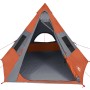 Tienda de campaña tipi para 7 personas impermeable gris naranja de , Tiendas de campaña - Ref: Foro24-94429, Precio: 120,47 €...