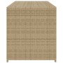 Caja de almacenaje de jardín ratán sintético beige mezcla 283L de , Cajas de almacenaje para exteriores - Ref: Foro24-365315,...