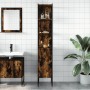 Armario de baño madera ingeniería roble ahumado 33x33x185,5 cm de , Tocadores - Ref: Foro24-842473, Precio: 77,80 €, Descuent...