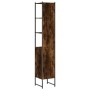 Armario de baño madera ingeniería roble ahumado 33x33x185,5 cm de , Tocadores - Ref: Foro24-842473, Precio: 77,80 €, Descuent...