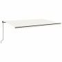 Toldo retráctil manual color crema 500x300 cm de , Toldos - Ref: Foro24-3069137, Precio: 480,96 €, Descuento: %