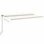 Toldo retráctil manual color crema 500x300 cm de , Toldos - Ref: Foro24-3069137, Precio: 480,96 €, Descuento: %