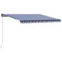 Toldo manual retráctil azul y blanco 450x300 cm de , Toldos - Ref: Foro24-3055194, Precio: 338,34 €, Descuento: %