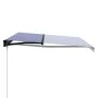 Toldo manual retráctil azul y blanco 450x300 cm de , Toldos - Ref: Foro24-3055194, Precio: 338,34 €, Descuento: %