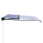 Toldo manual retráctil azul y blanco 450x300 cm de , Toldos - Ref: Foro24-3055194, Precio: 360,97 €, Descuento: %
