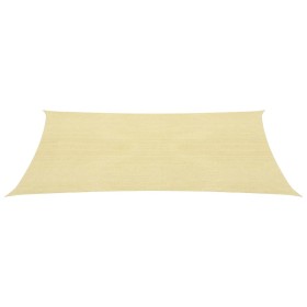Toldo de vela rectangular HDPE 4x6 m beige de , Sombrillas - Ref: Foro24-42284, Precio: 51,15 €, Descuento: %
