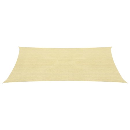 Toldo de vela rectangular HDPE 4x6 m beige de , Sombrillas - Ref: Foro24-42284, Precio: 51,15 €, Descuento: %
