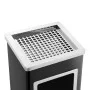 Papelera con cenicero de acero negro 36 L de vidaXL, Cubos de la basura y papeleras - Ref: Foro24-51091, Precio: 126,97 €, De...
