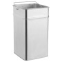 Papelera con cenicero de acero negro 36 L de vidaXL, Cubos de la basura y papeleras - Ref: Foro24-51091, Precio: 131,04 €, De...
