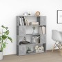 Estantería divisor de espacios gris hormigón 100x24x124 cm de , Librerías y estanterías - Ref: Foro24-809192, Precio: 68,56 €...