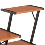 Escritorio con estantería negro y marrón 116x50x93 cm de vidaXL, Escritorios - Ref: Foro24-20290, Precio: 48,55 €, Descuento: %