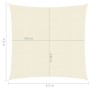Toldo de vela crema HDPE 160 g/m² 4,5x4,5 m de , Sombrillas - Ref: Foro24-311167, Precio: 55,38 €, Descuento: %