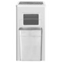 Papelera con cenicero de acero inoxidable 45 L de vidaXL, Cubos de la basura y papeleras - Ref: Foro24-51092, Precio: 98,53 €...
