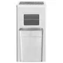 Papelera con cenicero de acero inoxidable 45 L de vidaXL, Cubos de la basura y papeleras - Ref: Foro24-51092, Precio: 92,43 €...