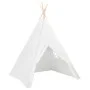 Tienda tipi niños y bolsa piel melocotón blanco 120x120x150cm de , Tiendas y túneles de juego - Ref: Foro24-80271, Precio: 39...
