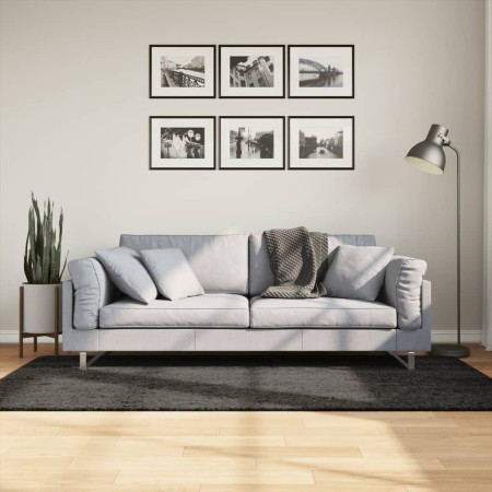 Alfombra pelo largo aspecto brillante ISTAN antracita 100x200cm de , Alfombras - Ref: Foro24-375639, Precio: 43,94 €, Descuen...